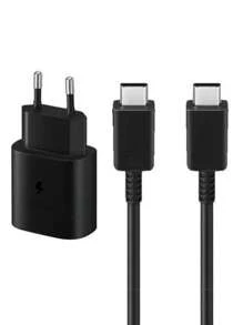 CARREGADOR Compatível com Samsung COM CABO TIPO-C / TIPO-C (DUPLO USB-C)