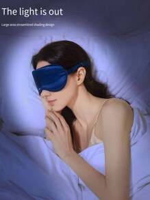 1pc/4pcs Soft & Breathable Faux Silk Sleep Eye Mask, Adjustable Elastic Band. Suitable For Travel, Business Trips, Napping, Flights. Great Companion For Home And Travel.,School,Back To School,Travel,Travel Essentials,Home Essentials,Eye Mask,Sleep Mask