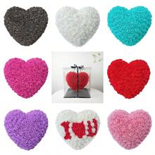 50 piezas de flores de espuma decorativas falsas surtidas de rosas, osos de peluche, unicornios y corazones de 3.5cm, materiales DIY
