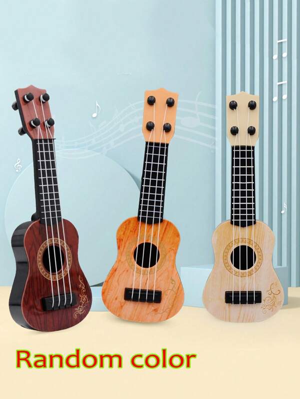 1 pieza Miniukelele educativo para niños para juego interactivo, colores aleatorios