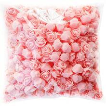 50 piezas de flores de espuma decorativas falsas surtidas de rosas, osos de peluche, unicornios y corazones de 3.5cm, materiales DIY