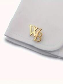 Maßgeschneiderte Herren-Manschettenknöpfe aus Edelstahl mit eleganten Buchstaben, Accessoire für Herrenanzüge, Geschenk für Vater, Ehemann, Freund, Sohn – Großbuchstaben, raffinierter Stil, Edelstahlmaterial