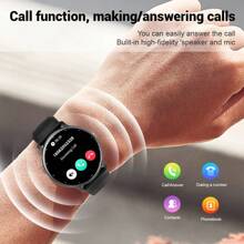 A Unisex Black Silicon Strap 1.28 Inch High Definition Touch Screen Multifunctional Digital Sports Watch With Various Sport Modes, Music Control, Photograph Control, Social Media Notification, Suitable For Gift, Sports, School, Etc. Best Choice For Gifts.,As A Father's Day Gift As A Gift For Students Returning To School