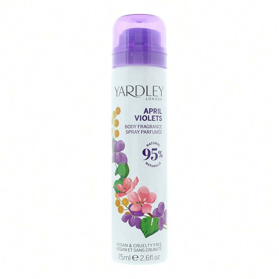 Yardley April Violets Deodorising Body Fragrance 75ml For Her - Clear - View 1