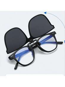 New TR Frame Clip Sunglasses Fashion Polarized Sunglasses Large Frame For Men And Women