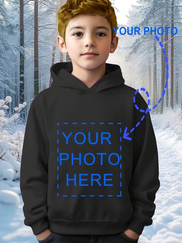 Impresión personalizada, puede imprimir sus fotos o diseños favoritos, diseño creativo con patrones de impresión populares, sudadera con capucha de moda para niños y adolescentes, ropa deportiva con capucha para niños, ropa de otoño/invierno con impresión de fotos personalizadas, prendas de felpa, sudaderas con capucha, ropa para niños y niñas, ropa para adolescentes, entrega rápida.
