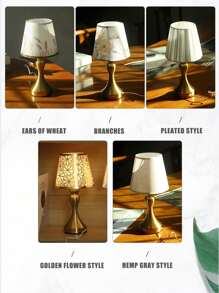 铝合金装饰USB台灯卧室床头书房民宿LED小夜灯布艺铁艺卧室氛围床头灯创意台灯床头柜装饰无级调光