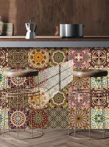 10 piezas de papel tapiz decorativo para el hogar, adhesivos de pared de mosaico creativos DIY autoadhesivos, antiadherentes y antiensuciamiento para cocina, baño, sala de estar, dormitorio y fondo de pared de TV para embellecer el espacio