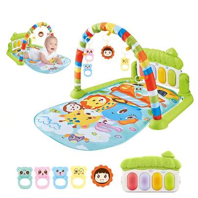 Juguetes De Gimnasio De Música Para Bebés , Tapete De juego De Actividades, Centro De Gimnasio De Piano Con Música, Juguetes Electrónicos De Aprendizaje, Musical Electrónico De Estilo Lindo Para Bebés