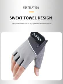 1pc Silky Sports Wrist Support Band For Yoga, Cycling, Fitness, Weightlifting, Workout Accessories, Anti-Slip Fingerless Gloves