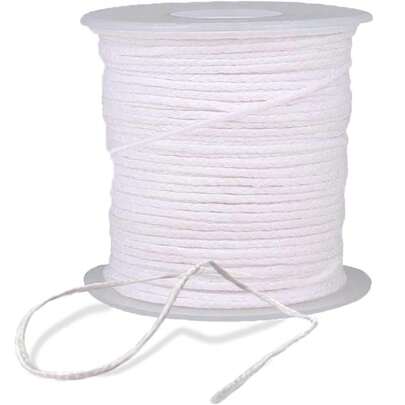 1 Roll (61 Meters, 24-Ply) Cotton Braided Candle Wick, Suitable For Various Festivals And Occasions, Perfect Decoration, Cotton Material