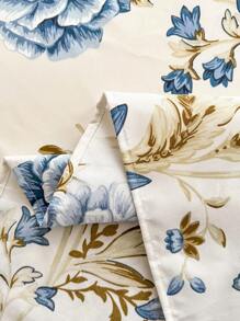3pcs Aloe Cotton Bedding Set, Including 1 Bed Sheet And 2 Pillowcases, Active Print, Skin-Friendly High Density Fabric