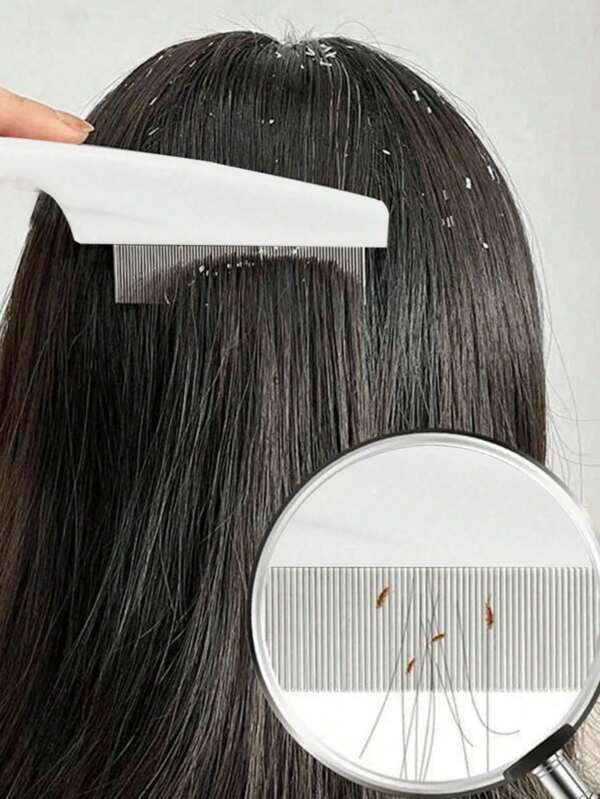 1/4pcs (Large Or Small) Anti-Dandruff Super Dense Teeth Fine-Tooth Comb, Head Scalp Cleaner, Lice And Nit Removal Tool,Hair Clips,Hair Accessories