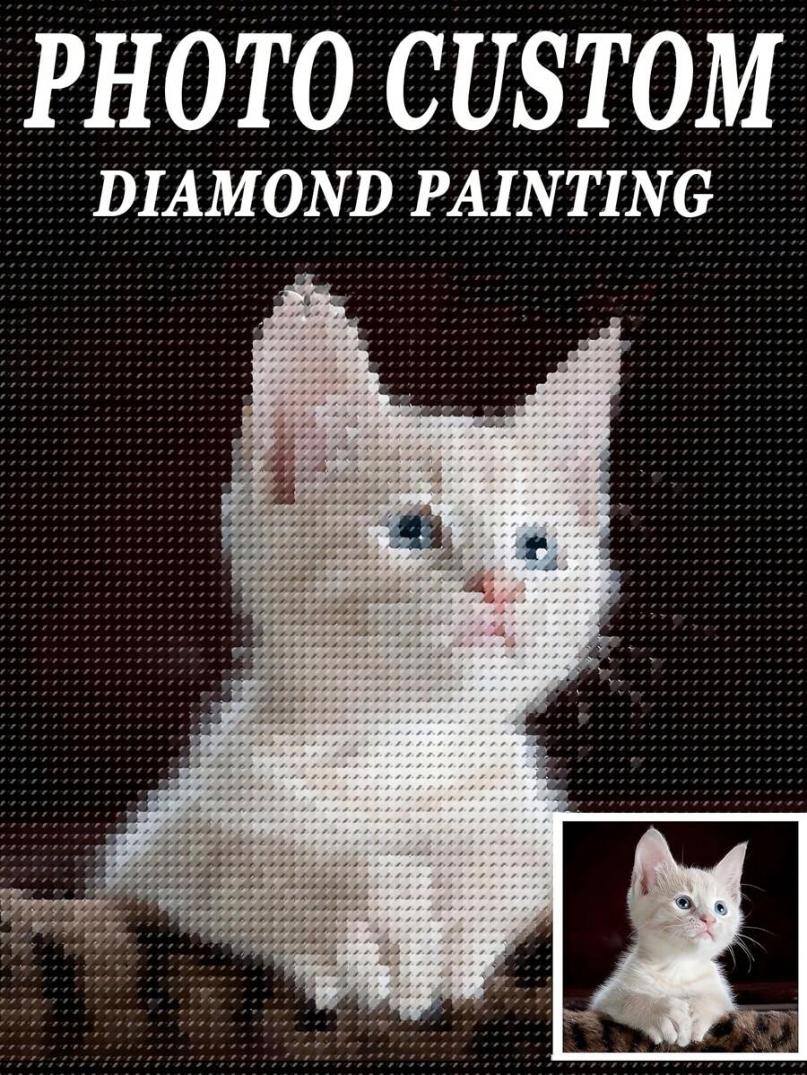 Individualisiertes 5D Foto Diamant Malerei, handgefertigtes DIY, Heimdekoration & Bestes Geschenk, geeignet für Sammlung und Verschenken, für Liebhaber, Familie, Freunde, um wundervolle Momente zu feiern