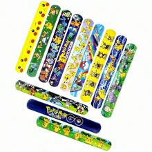 pokemon Pokemon Cartoon Slap Bracelets, 12 Unique Designs, Fun Party Favors And Festival Decorations, Perfect For Birthday Parties, Events, And Celebrations, Colorful Slap Wristbands With Cute Patterns, Ideal For All Ages