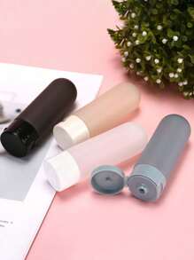 5 件软管化妆挤压瓶洗面奶洗发沐浴露空瓶，防漏挤压瓶，适用于旅行洗漱用品 - 可再填充化妆品容器，用于洗发水、护发素、乳液和沐浴露，是海滩、度假和旅行的旅行必需品。回到学校