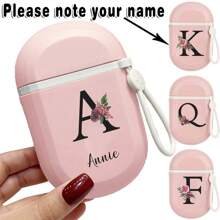 Personalizowana różowa mydelniczka, 26 pierwszych liter, spersonalizowana nazwa, szczelna pokrywka i tacka ociekowa, przenośny uchwyt do podróży, łazienka, kemping, kieszonkowe akcesorium do przechowywania