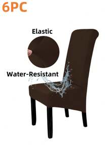 XL Size Stretch Chair Covers For Dining Room,Water-Resistant Large Dining Room Chair Slipcovers,Stretch Chair Cover,Parsons Chair Covers,Spandex High Chairs Protector Covers Seat Slipcover With Elastic Band For Dining Chairs,XL/Oversized Removable Washable Soft Spandex Extra Large Dining Room Chair Covers For Kitchen Hotel Table Banquet Solid Color(Light Mocha) - Multicolor - View 31