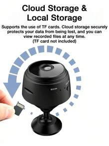 GENAI 1/2/4pcs Home Security Camera -720P WiFi Nanny Cam With Night Vision, Motion Detection, And Home Security For Indoor Outdoor Pet Monitoring - Compact And Discreet Design (Support 2.4GWIFl Only)