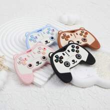 1 pezzo Ciuccio in silicone a forma di panda, giocattolo da dentizione a forma di telecomando TV, per neonati da 6 a 12 mesi, ciuccio a tema animale per stimolare la curiosità del bambino, il miglior regalo per i bebè
