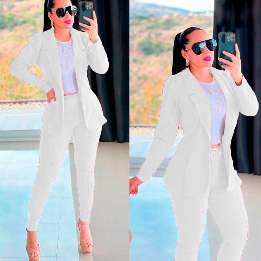YOUTH FORMAL PANTS JACKET AND WHITE BLOUSE 3-Piece Set - Putih - View 1
