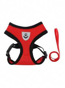 2pcs/Set Breathable Mesh Cat/Dog Harness And Leash Set - Reflective, Adjustable Pet Vest With Leash, Suitable For Small Dogs And Cats, Convenient For Walking And Training, Durable - Multicolor - View 23