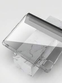 透明折叠保护套适用于 iPad Mini 4/5/6/9.7/10.2/10.5、iPad Air 4/5、iPad 10th、iPad 10.9、iPad Pro 11 英寸、iPad Air 11 (M2) Pro 11 (M4) 2024 Tpu 背面舒适轻便软框架黑色 - 黑色 - 查看 7