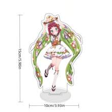 Anime Kimi No Koto Ga Dai Dai Dai Dai Daisuki Na Hyaku-Nin No Kanojo Decoración de marca de soporte acrílico de conejo de Pascua de 15 cm de alto
