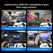 Fuallwin BY961M 黑色智能盒子，带 Carplay、双蓝牙兼容空中鼠标和蓝牙通话、内置音频/视频播放器、USB A 端口、双 5G WiFi - 灰色 - 查看 5