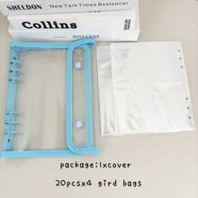 A5 Binder Double-Buckle Cover, 10pcs Refill Sleeves Bags, DIY Loose Leaf Photo Collect Book, Kpop Organizer Holder,Back To School,School Supplies