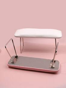 1Pc High Resilience PU Nail Hand Rest - Foldable Gel Lamp Compatible Cushion With Waterproof & Stain-Resistant Design For Manicure