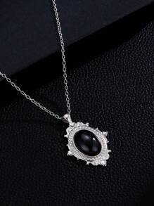 1 PC European And American Gothic Green Red Vampire Mysterious Pagan Witch Jewelry Retro Relief Pendant Necklaces Gift - mặt dây chuyền vòng cổ - Xem 8