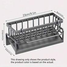 1pc Multi-Function Drain Rack, Kitchen Organizer Rack For Sponge, Dish Soap, Dishcloth On Sink Or Countertop, Drainage Rack Only (No Other Products Included) - Multicolor - View 8