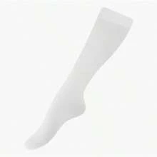 Don Calcetin Medium Compression Sock For Varicose Veins, Pregnancy, Circulation - White - View 1