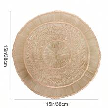 1 pièce/4 pièces/6 pièces Sets de table décoratifs en PVC résistant à la chaleur et antidérapants en forme de méduse avec feuille d'or ajourée, pour hôtels, restaurants, fêtes, mariages et vacances