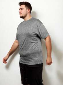Kit 4 Men's Dry Gym Training Plus Size T-Shirts - 綠色 - 查看 4