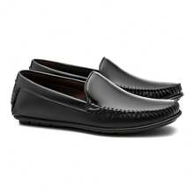 Men's Classic Moccasin Slip-On Shoe - 黑色 - 查看 2