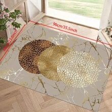 [Crystal Fleece 700g/㎡ Dotted Bottom 5mm Thickness] European-Style Living Room Bedroom Carpet, Washable, Non-Slip, Stain-Resistant Backing, Suitable For Bedroom, Dining Room, Kitchen, Office, Entrance, Living Room, Farmhouse Decoration, Indoor & Outdoor