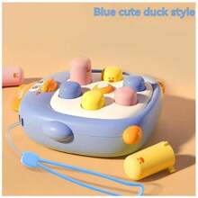 Juguete interactivo de golpear pato para bebés, juego educativo para padres e hijos que alivia el estrés para niños - Lindo pato golpeando topos - Ver 14