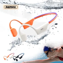 REMAX Reamx Professional Swimming Headphones, IP68 Water Resistant Wireless Earphones, Ear Hook Design, 8H Playtime, Stereo Sound With Mic, 3 In 1 Combine: With 32GB SD Card + Magnetic Cable, Earphones For Workouts & Sports, With Light Effect For Night Sport, Waterproof Earphone