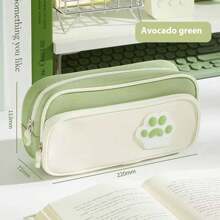 1pcPersonalized Name Customized Simple Multifunctional Cat Claw Pencil Bag High-End Sense Large Capacity Pencil Stationery Box - Multicolor - View 12