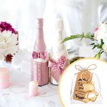 5 Set Apribottiglie a forma di orsetto, ciondoli portachiavi, omaggi per ospiti, apribottiglie a forma di orsetto, souvenir per feste di matrimonio con genere rivelato, regali