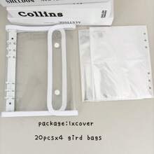 A5 Binder Double-Buckle Cover, 10pcs Refill Sleeves Bags, DIY Loose Leaf Photo Collect Book, Kpop Organizer Holder,Back To School,School Supplies