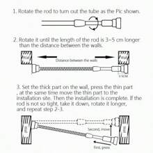 Wardrobe Rods - Silver-35-50cm - View 7