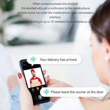 1pc Home Wireless Doorbell, Long Standby -38 Kinds Of Ringtones, With Tinkling USB Power Supply, Portable And Easy To Install, Family Safety.
