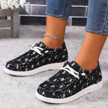 Zapatos de lona casuales con cordones, zapatillas de deporte versátiles de moda para estudiantes, zapatos para caminar al aire libre