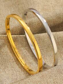 1 chiếc vòng tay bằng thép không gỉ, món quà trang sức độc đáo dành cho phụ nữ. - dây kéo - Xem 13