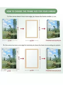 1个原装木框，装饰艺术风格，厚画布支撑，可自行装裱，适用于艺术油画和墙面装饰，适合家居、客厅、卧室、玄关、办公室、浴室等场所，是节日、派对、送礼、情侣、万圣节、圣诞节的理想之选。 - 原木色 - 查看 10