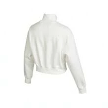 Nike Women's Casual Stand Collar Zip-Up Sweatshirt - White - View 2