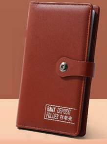 1pc Deposit Book Storage Holder, Bank Deposit Certificate Collection Folder, Check Organizer For Passbook, Remittance Invoice - Multicolor - View 6